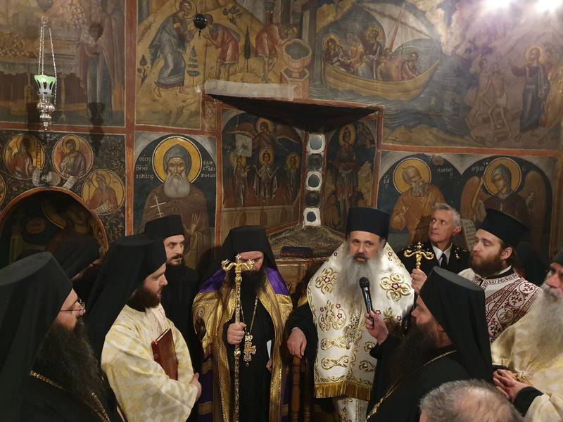 Ενθρόνιση νέου Ηγουμένου στην Ιερά Μονή Αγίου Νικολάου Αναπαυσά Μετεώρων